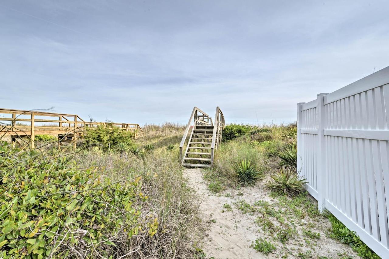 Pet-Friendly Second Row House Steps To Beach! Holden Beach Exterior photo