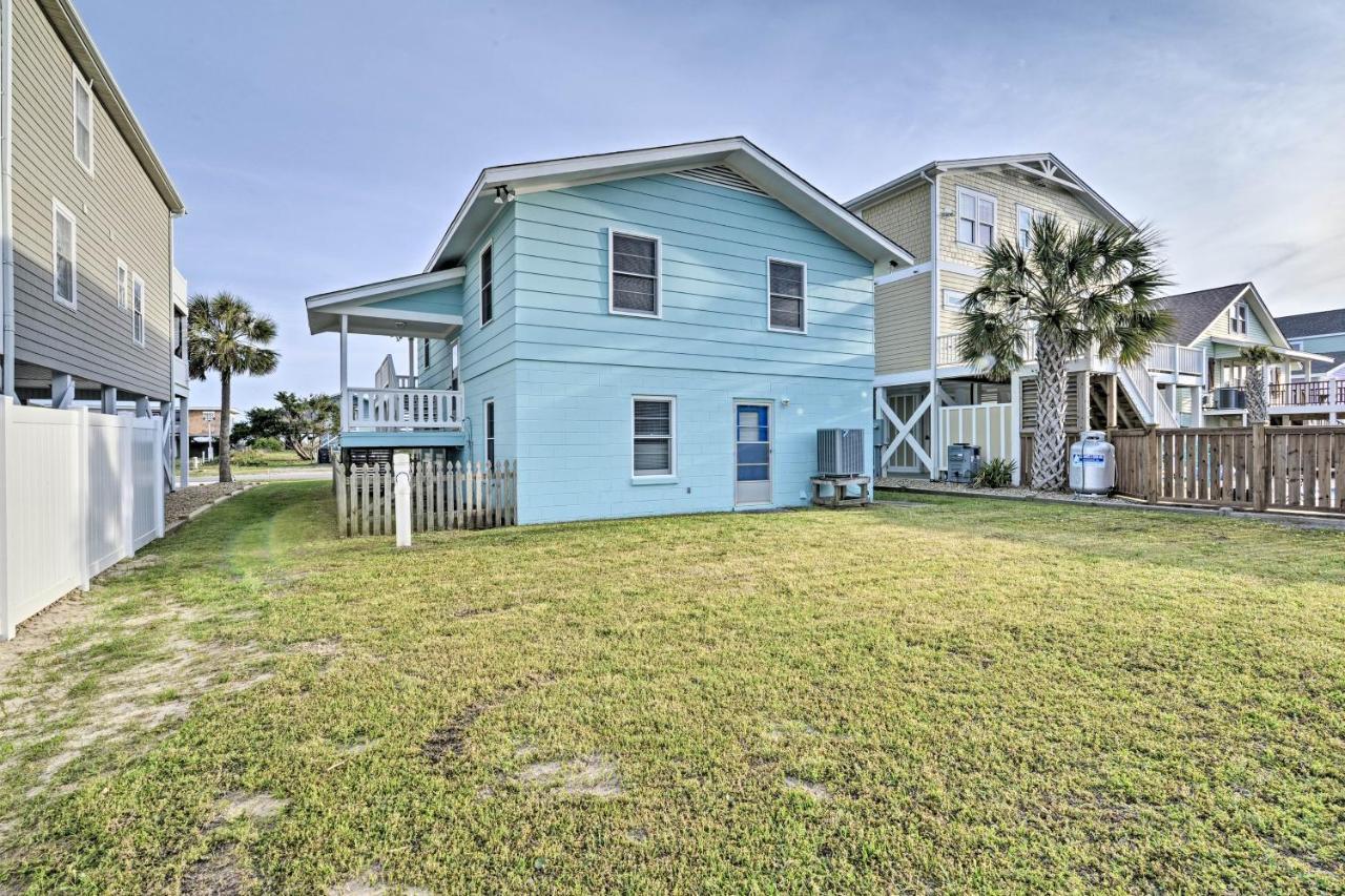 Pet-Friendly Second Row House Steps To Beach! Holden Beach Exterior photo